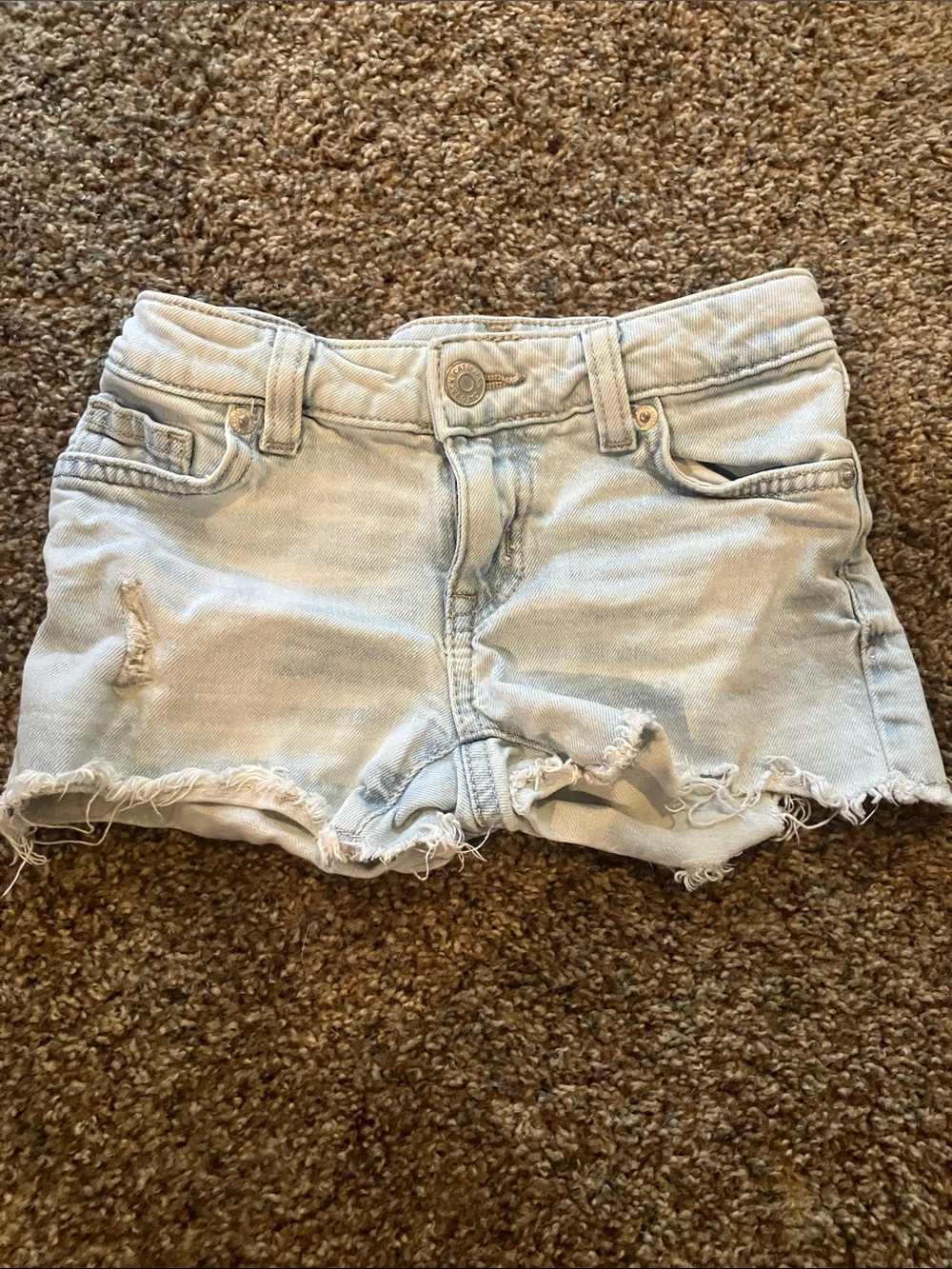 Cat & Jack Light Blue Distressed Denim Shorts
